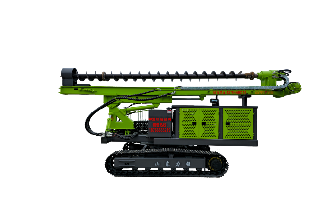 履带长螺旋油电两用打桩机